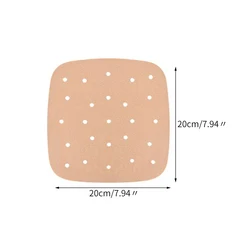 50-Pack Disposable Non-Stick Square Parchment Papers (XXL - 20cm)
