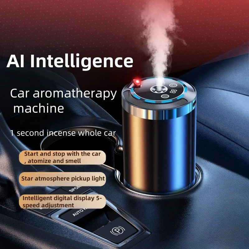 thumbnail image 1 of Difusor de perfume para coche, humidificador, 5 modos de aroma, eliminador de olores universal para coche con pantalla digital para coche, hogar, oficina, dormitorio, 1 of 4