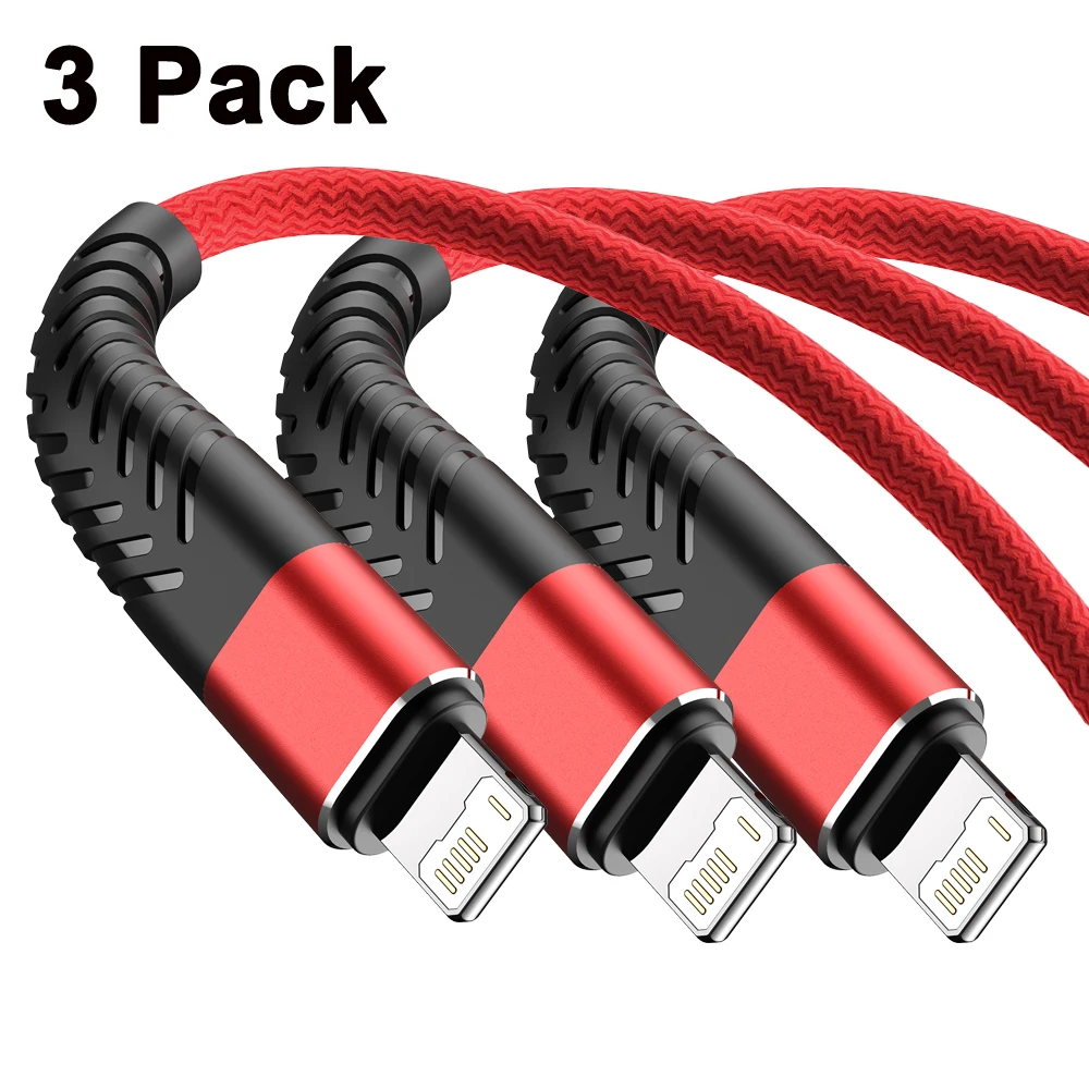 3Packs/Set3AFastChargingUSBChargerCableForiPhone14131211ProMaxXSXXR8766sPlus5SEiPadDataCordLongWire-AliExpress