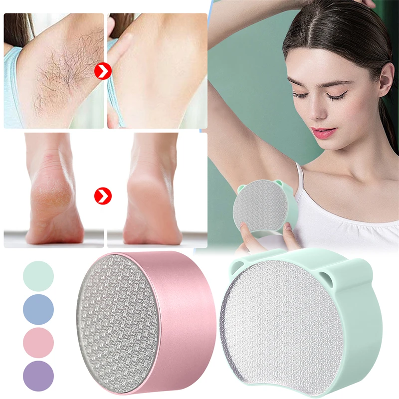 

Double Sided Nano Glass Hair Grinder 2-In-1 Foot Grinder Manual Physical Safe Epilator Easy Cleaning Reusable Epilator Tool