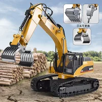 Crossborder 580 Huina 23-channel Super-large All-alloy Engineering Vehicle Toy Simulation Demolition Machine Grab Wood Excavator 2