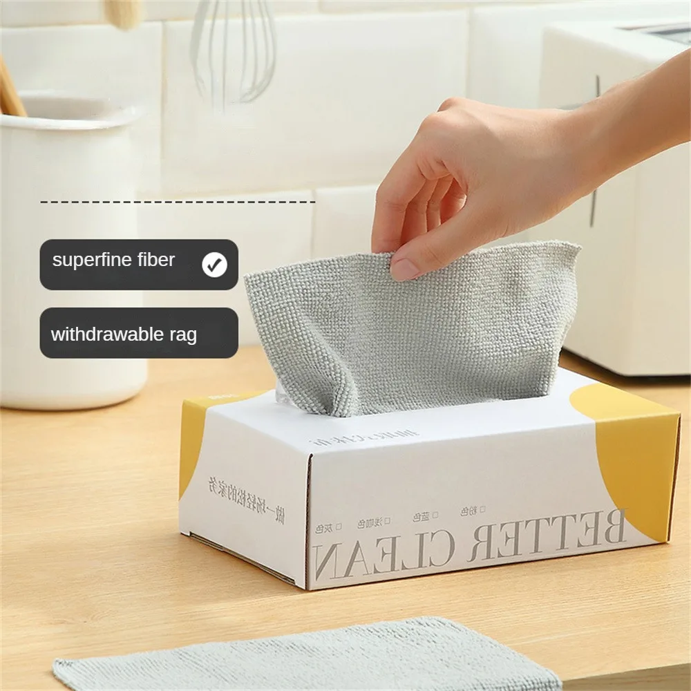 

Kitchen Dishcloth Extractive Super Absorbent Easy To Use High Quality Durable Disposable Kitchen Utensils Cleaning Cloth Rag