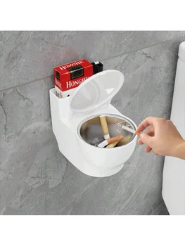Wall Mounted Toilet Shape Ashtray 1