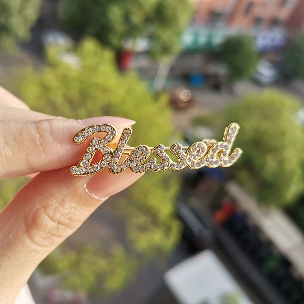 pols Encommium doorgaan met Dodoai Custom Broche Diamant Custom Broche Sieraden Rvs Initialen Revers  Pin Bruidsmeisje Gift Gepersonaliseerde Naam Sieraden| | - AliExpress