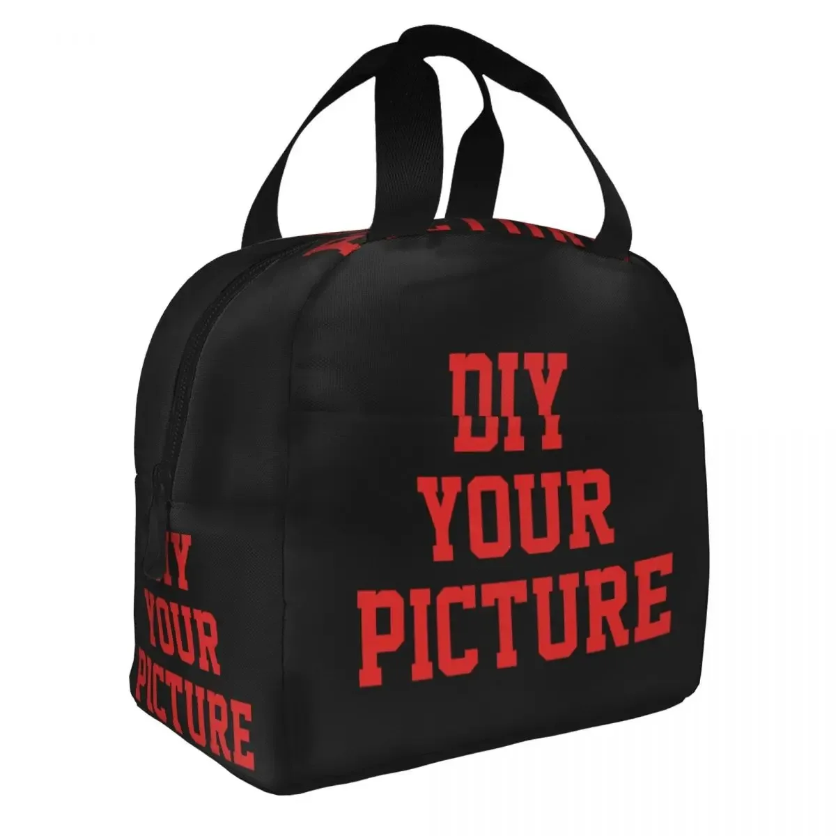 DIY Your Picture Insulated Lunch Bags Customized Customization Lunch Container Thermal Bag Box Tote Outdoor Bento Pouch