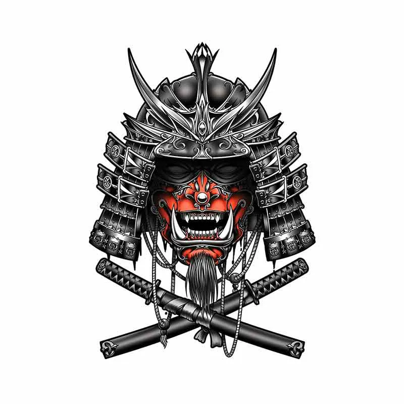 jpct 13cm * 13cm Samurai monster decorative decal for decorative accessories creative waterproof Motorcycle Car Sticker