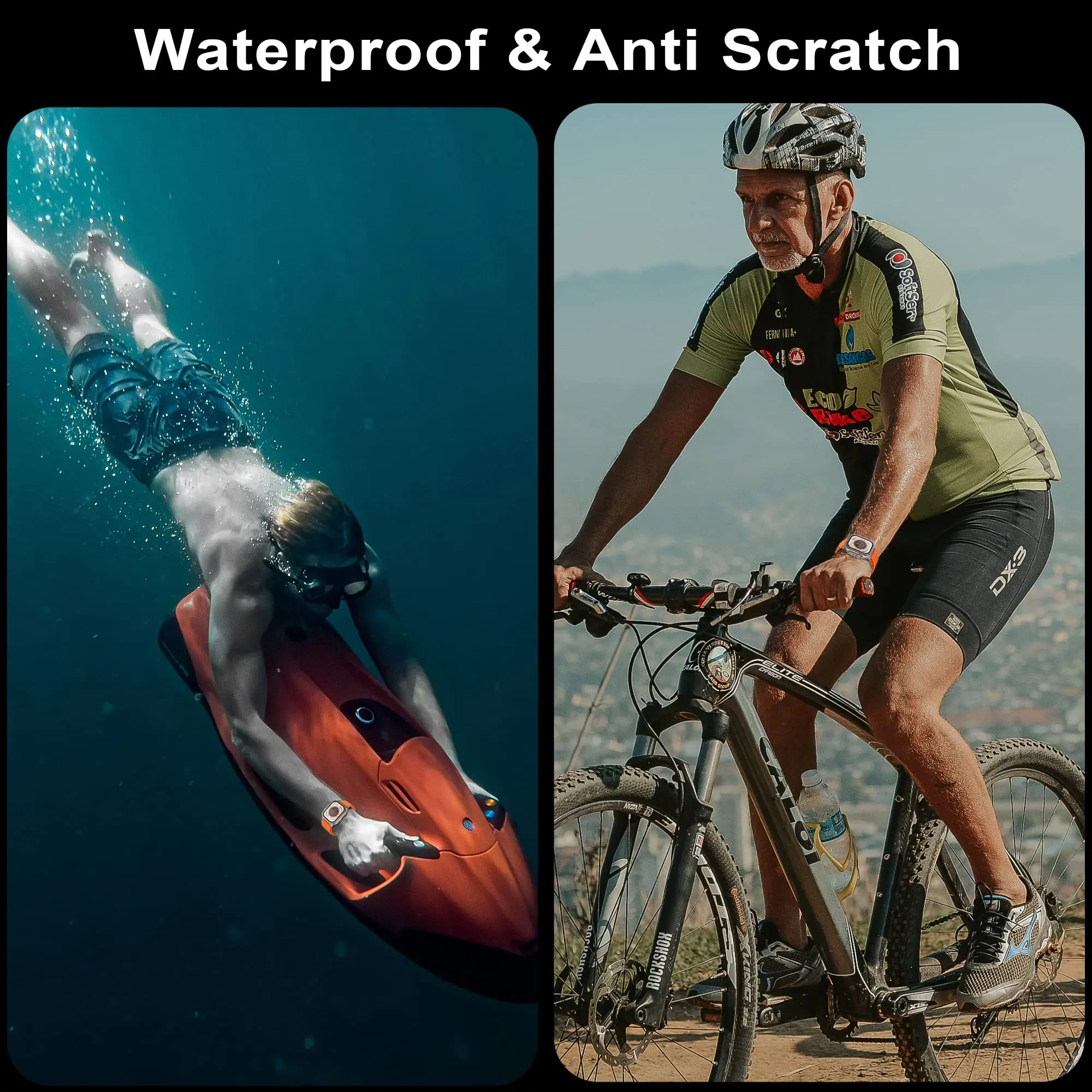 Tempered Glass For Apple Watch ultra band 49mm Screen Protector Anti-Scratch HD Full Film Metal Bumper iWatch Ultra2 49 mm Strap 6 Tempered Glass For Apple Watch ultra band 49mm Screen Protector Anti-Scratch HD Full Film Metal Bumper iWatch Ultra2 49 mm Strap – Bild 6