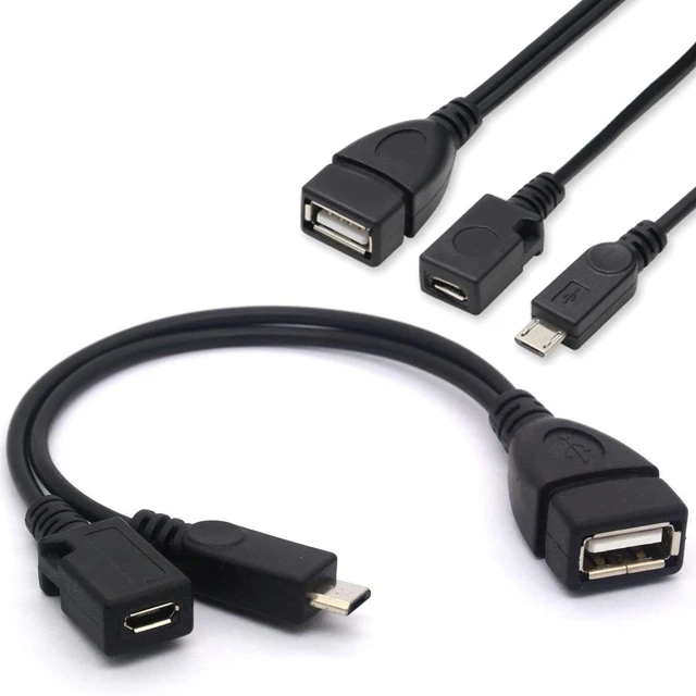 Micro Usb Otg Y Cable