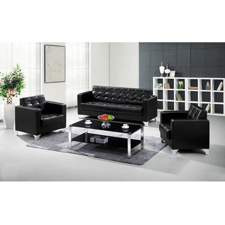 

Hot selling office furniture executive office sofa modern PU sofa living room leather sofa