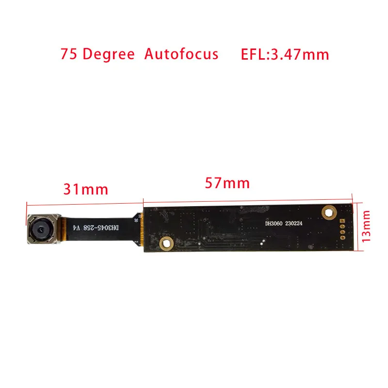 Módulo de Câmera Usb 12mp hd Imx258 Cmos af ff ff Aplicação Industrial Convencional 31840x2160 30fps - Imagem 2