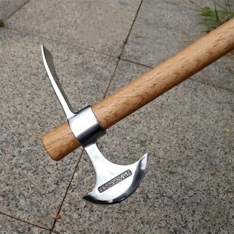 Stainless Steel Pickaxe Outdoor Pickaxe Pure Steel High Hardness Tree Root Digging Lamb Pickaxe Portable Ice Pickaxe Pickaxe 4