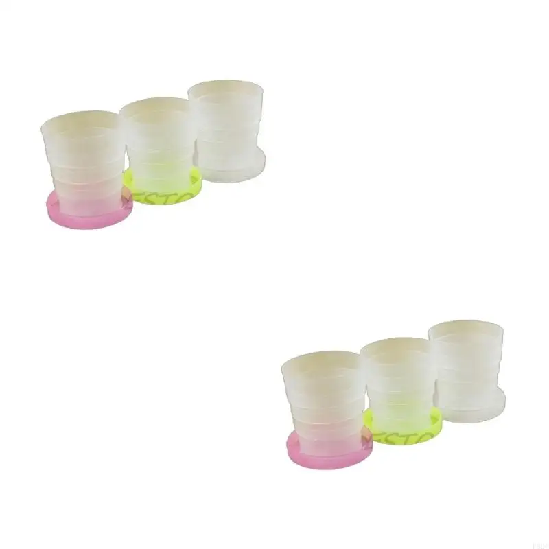 P82C Portable Plastic Retractable Folding Cup Telescopic Collapsible Outdoor Travel