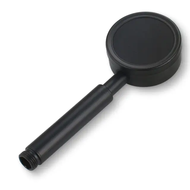 black shower head