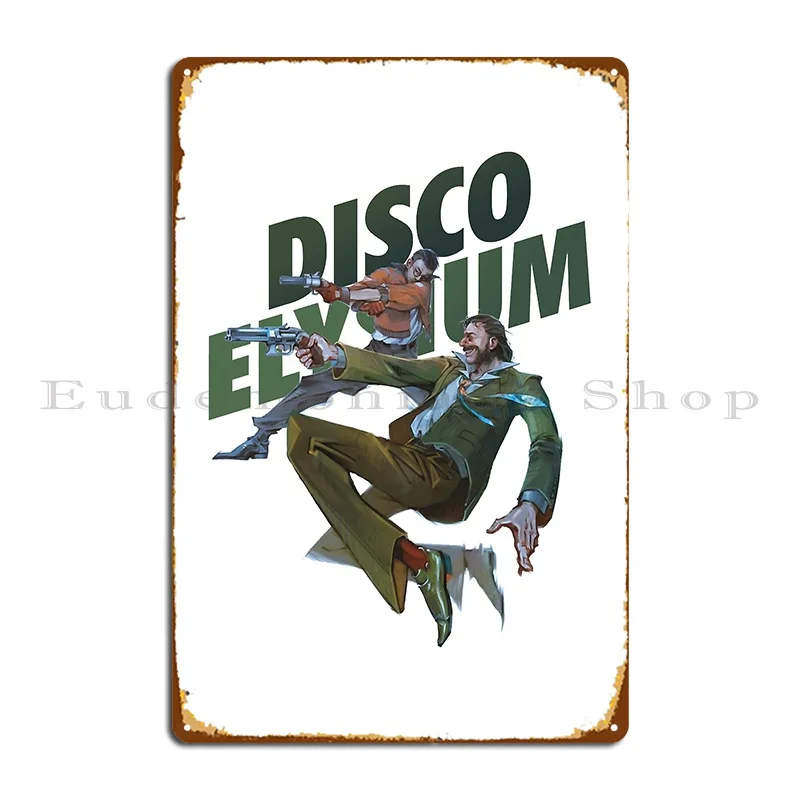 Funny Man Disco Gioco Elysium Gift Movie Fans Metal Plaque Design Vintage Wall Decor Club Wall Cave Tin Sign Poster