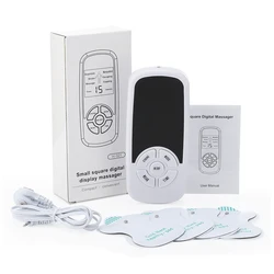 Electric Muscle Stimulator & Digital Massager for Pain Relief and Relaxation (White)