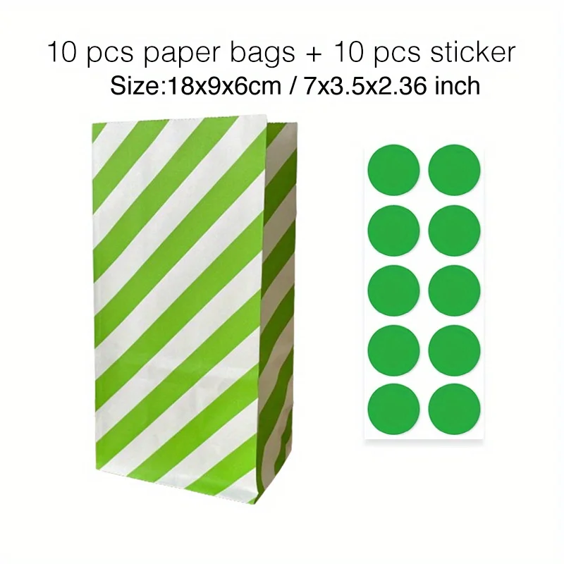 Vibrant Assorted Stand-Up Favor Bags with Stickers - Ideal