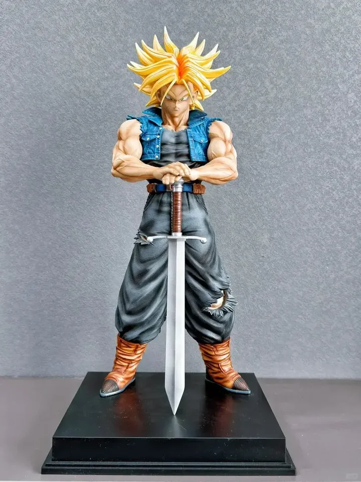 Figurine articulée Trunks DBZ 26 cm avec 2 têtes
