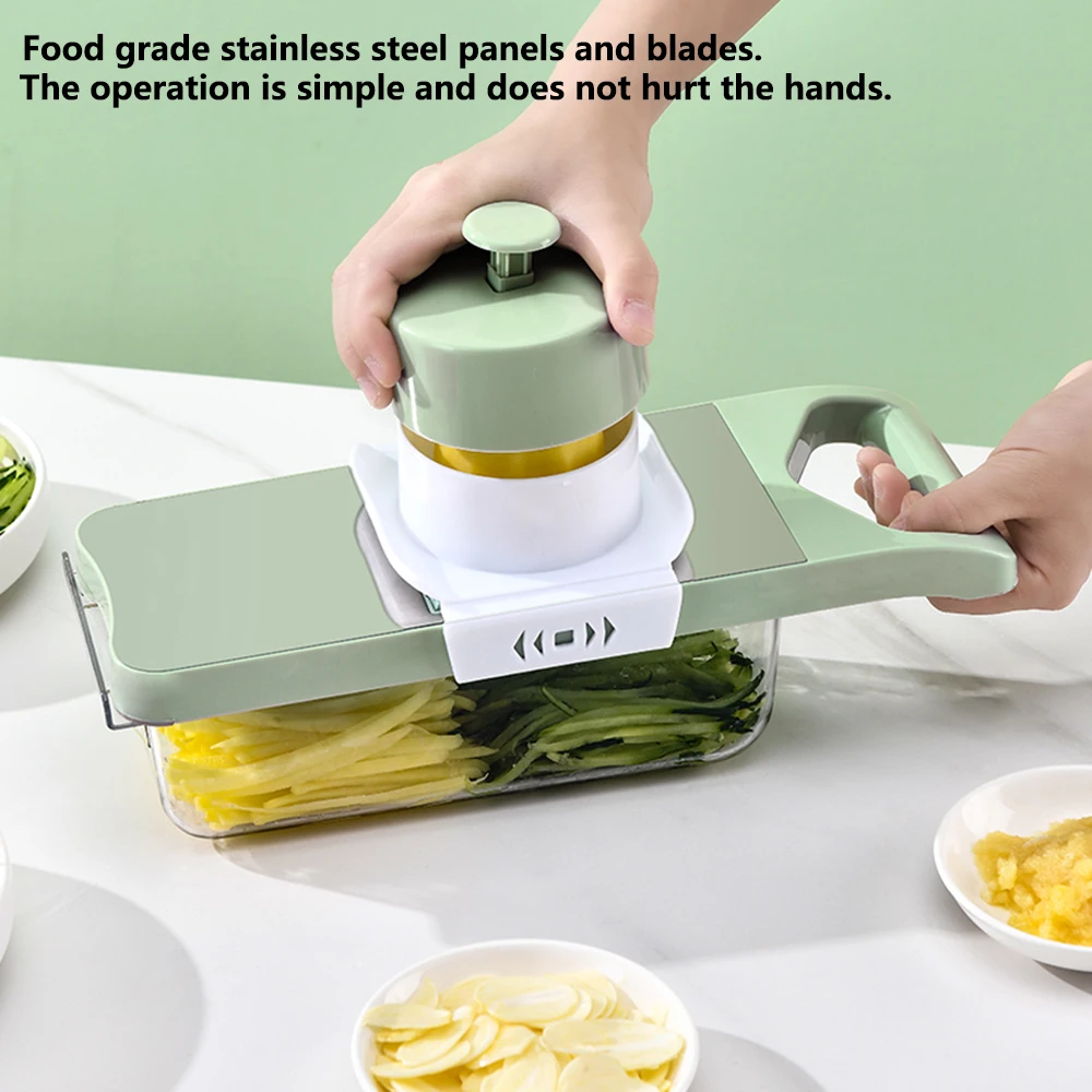 Manual Vegetable Cutter 5 In 1 Food Chopper Safe Not Hurting Your Hands