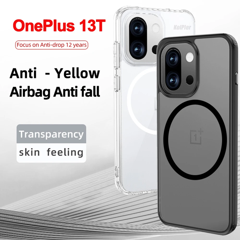 Enhanced Shockproof Matte Translucent Case with Magnetic Feature