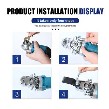 Angle Grinder Conversion Universal Head Adapter Converter M10 Thread for Type 100 Swing Saw Cutter Polisher Polish Oscillate 4