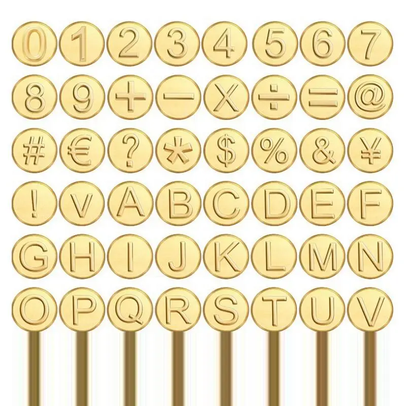 

DIY Wood Burning Kit Alphabet Stamps Copper Wood Carving Kit Brass Woodworking Tool For Decorating Home Projects And Creating