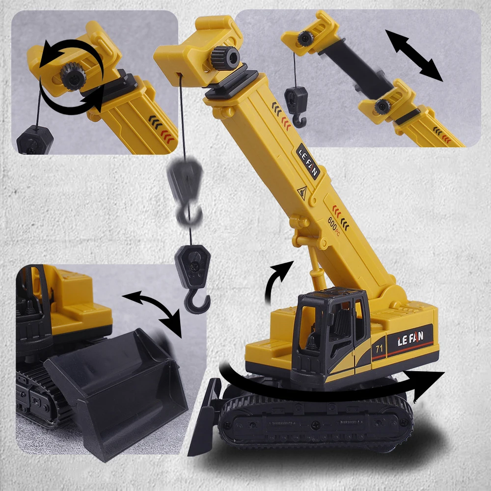 Description Picture 4 of itemExcavator Car Crane Birthday Cake Toppers Tractor Construction Party Cake Decoration Supplies Kids Boys Birthday Baby Shower 1St