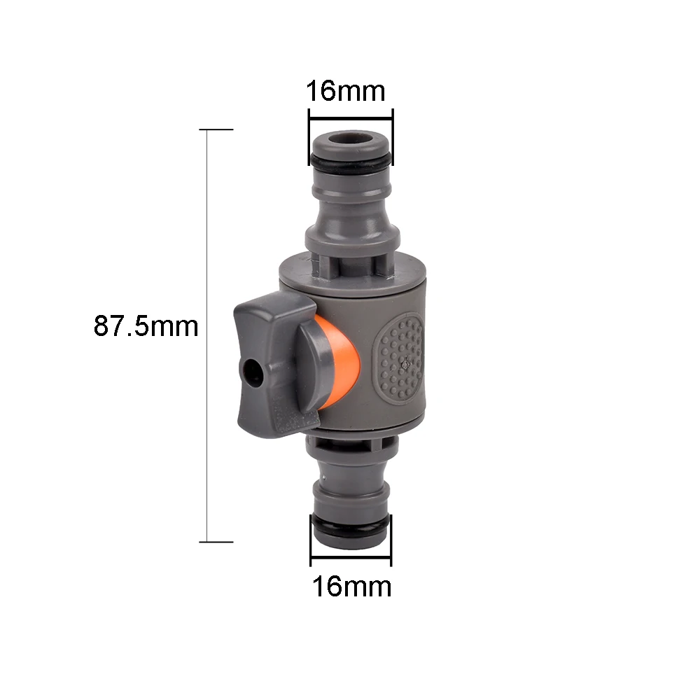 Garden Hose Connector 1/2 3/4 1 Inch Quick Connector Adapter Male and Female with Shut-Off Valve Switch