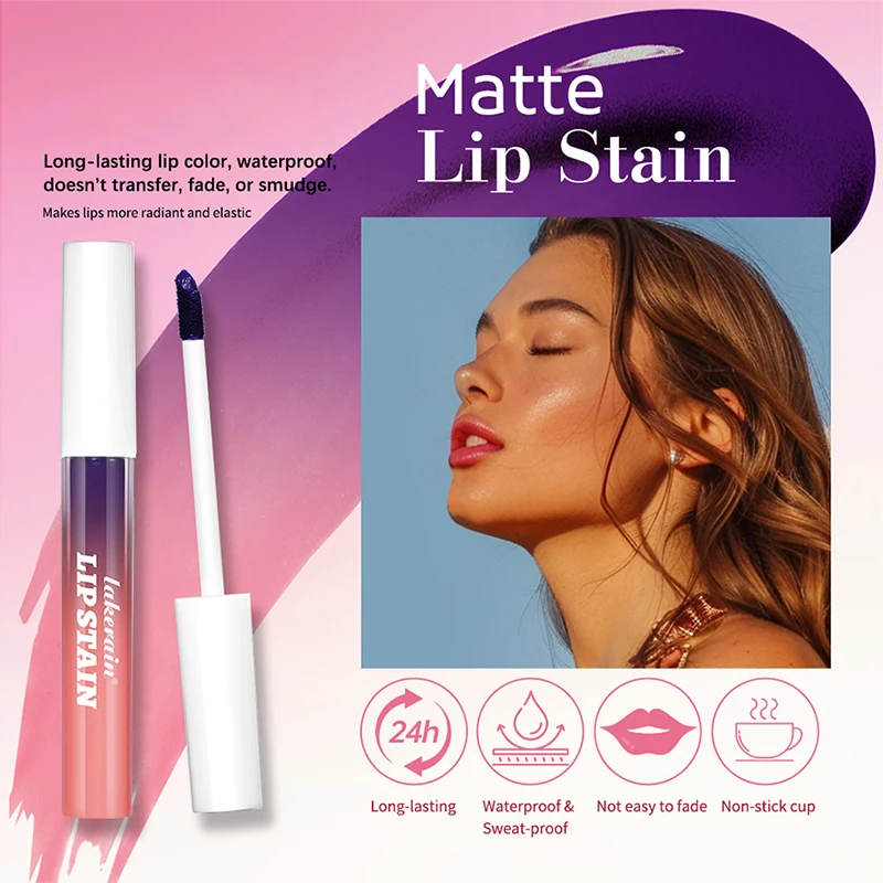 Lip Stain Tint Gloss Peel Off Long Lasting Waterproof Transfer Proof