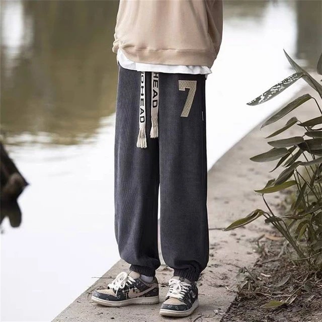 Pantalon Polaire Épais En Coton Pour Homme, Survêtement Chaud En Velours,  Collection Automne Hiver - Pantalon De Jogging - AliExpress