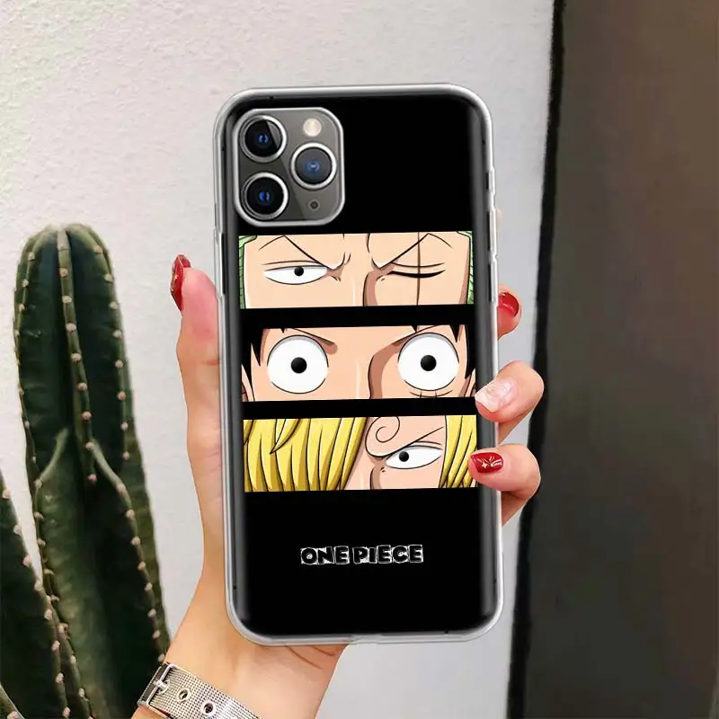 Anime One Piece Logo For iPhone 11 13 Pro Max 12 Mini Phone Case X XS XR 6 6S 8 7 Plus SE Apple 5 5S Fundas Cover Coque Capa