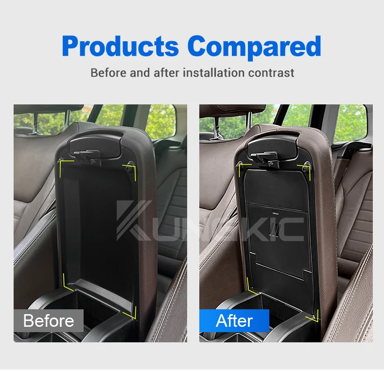 Auto Armlehne Versteckte Aufbewahrungsbox Für BMW X3 G01 iX3 X4 G02 X3M F97 X4M F98 Auto Produkt Innen Modifikation Organizer Zubehör – Detail 2