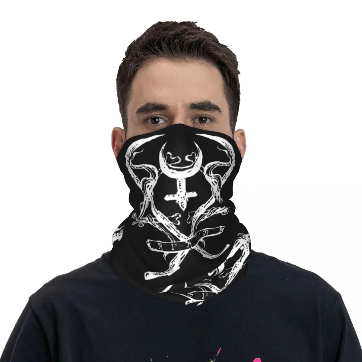 

Adult Lorna Shore Logo Bandana Merch Neck Cover Printed Death Metal Wrap Scarf Multi-use Headwear For Outdoor Sports Washable