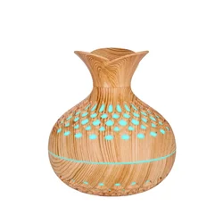 Elegant Wood Grain Ultrasonic Air Humidifier & Essential Oil Diffuser (Light Wood Grain)