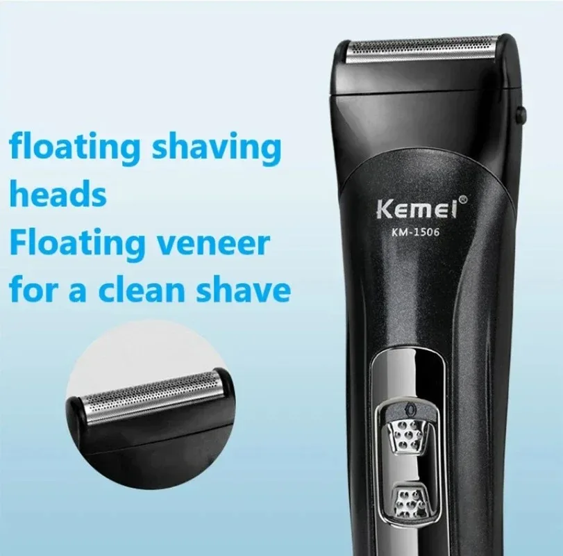 Kemei KM-1506 3 in 1 Electric Shaver USB Charging Hair trimmer Electric Rechargeable Nose Professional Shaving Machine 5