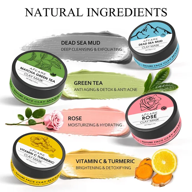 4Pcs Clay Mask Set 2