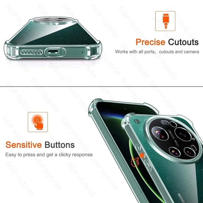 Premium Shockproof Transparent Silicone Phone Case - Anti-Yellowing and Durable Armor Protection