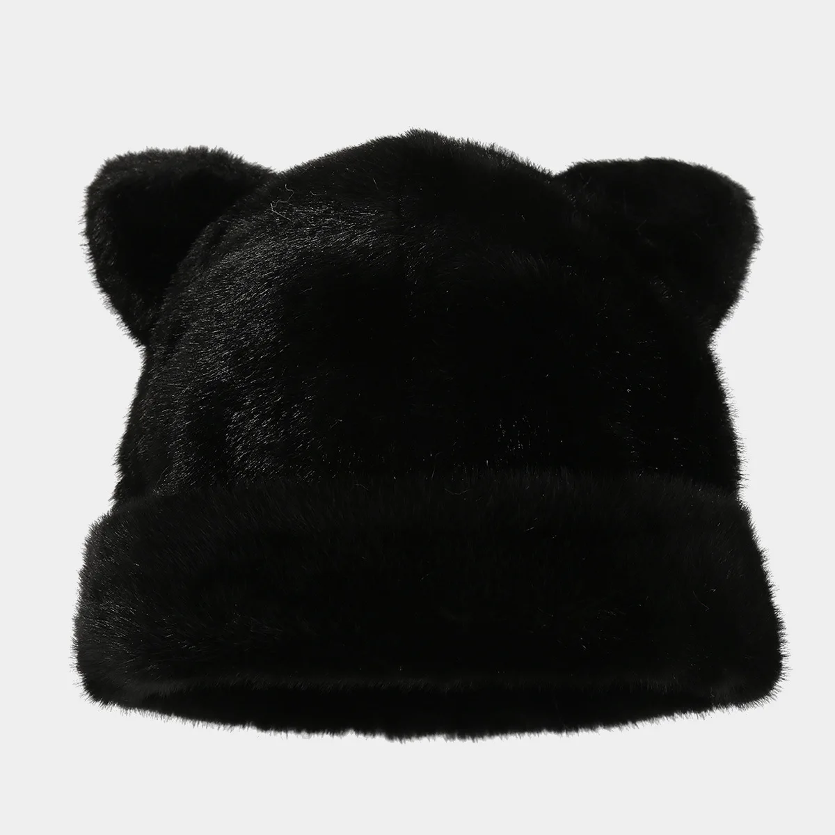 Fashion Cat Black White Hat Women Autumn Winter Wool Warm Beanies Cute Cat Ear Skullies Gorros Female Beanie Caps