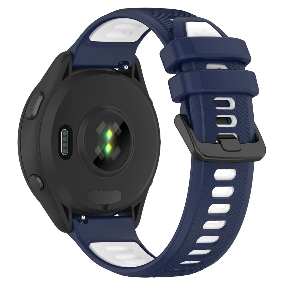 Two-Tone Silicone Strap, 22mm/20mm – Versatile Active Bracelet Watchband