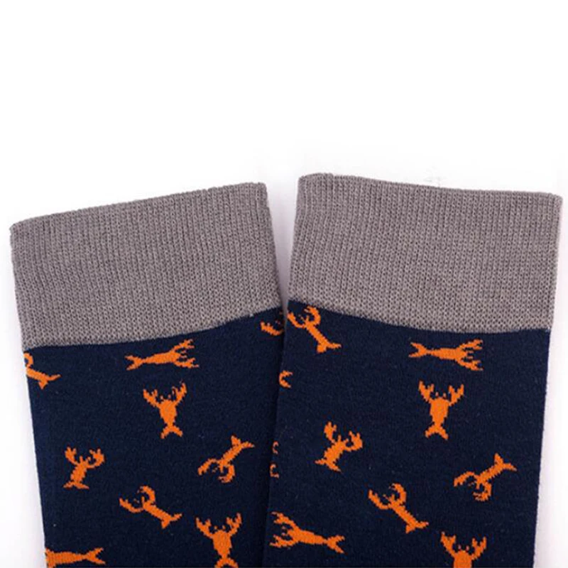 5 Pairs Colorful Men Cotton Socks Retro Novelty Art Stripe Grid Geometry Socks Women Fashion Fun Dress Socks Mid Length Socks