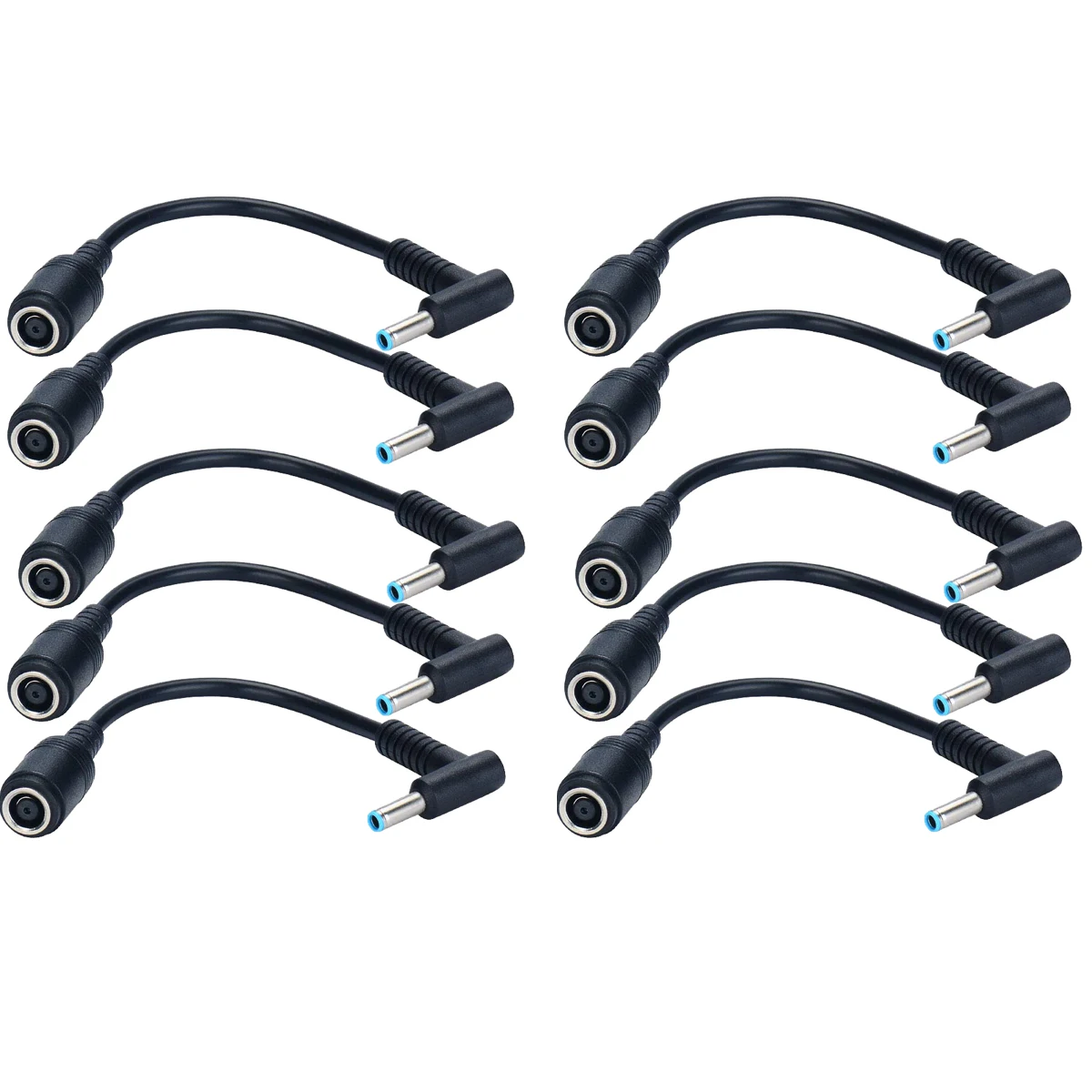 1/2/5/10PCS 커넥터 변환기 HP Dell 용 7.4mm ~ 4.5mm 어댑터 케이블 HP 어댑터 교체 전원 코드 용 스마트 블루 팁
