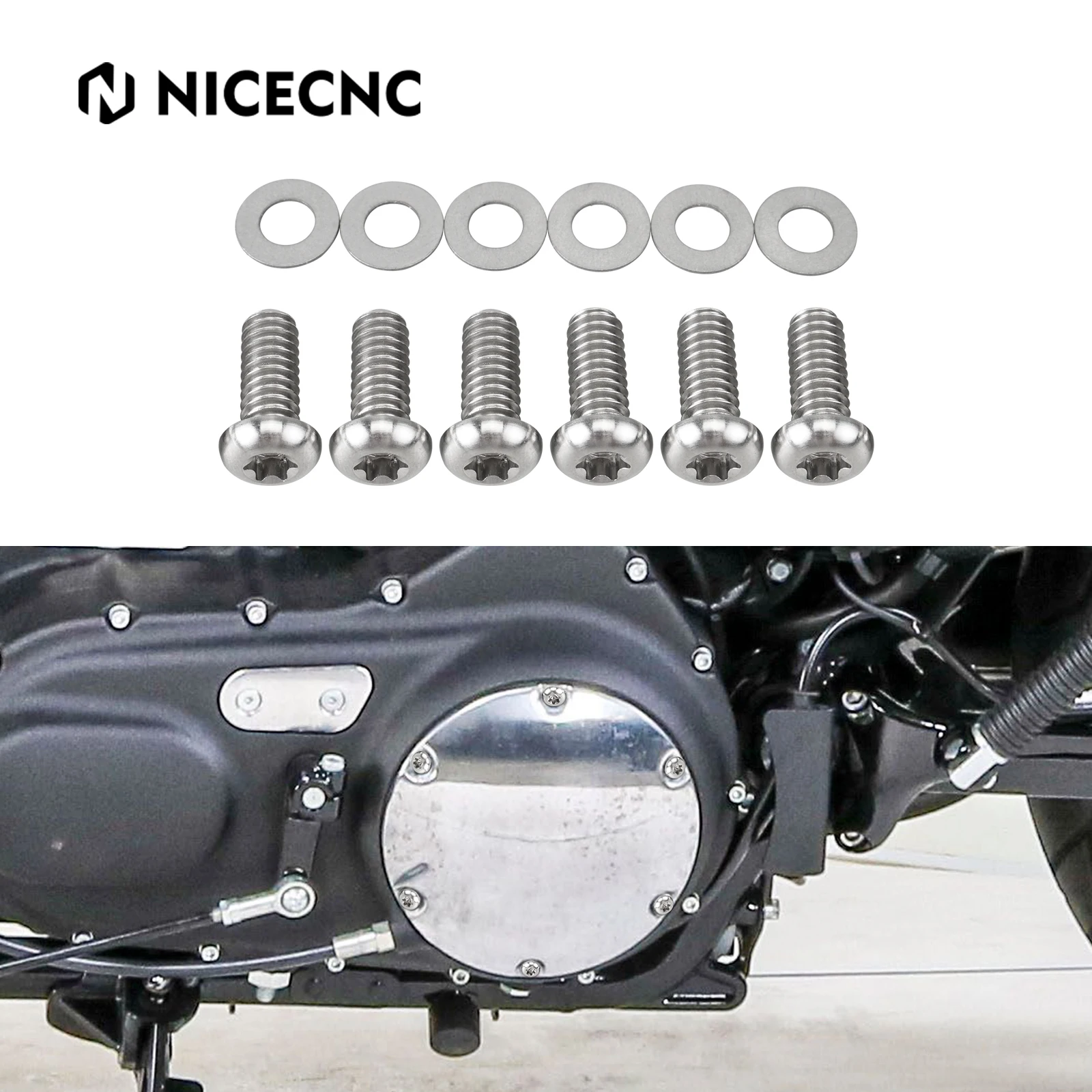 Kit De Tornillos De Cubierta Derby De Titanio Para Harley Sportster 2003-2019, 883, Iron 1200, Iron 883, Seventy Two Forty Eight