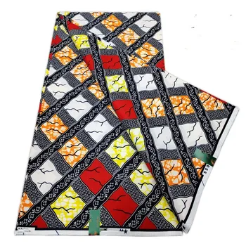 Fashion African Ankara Wax Print Fabric 100% Cotton Soft High Quality Nigeria Real Wax Fabric 2025 New Women Party Dress Tissu 1