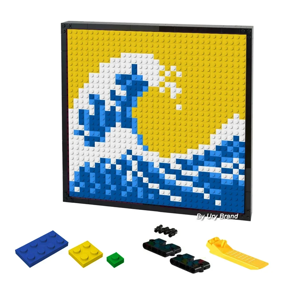 Feito à mão pixel arte 32x32 pontos diy pintura gato dos desenhos animados  quadro quarto mosaico decorativo por blocos de construção conjunto  brinquedo para crianças - AliExpress