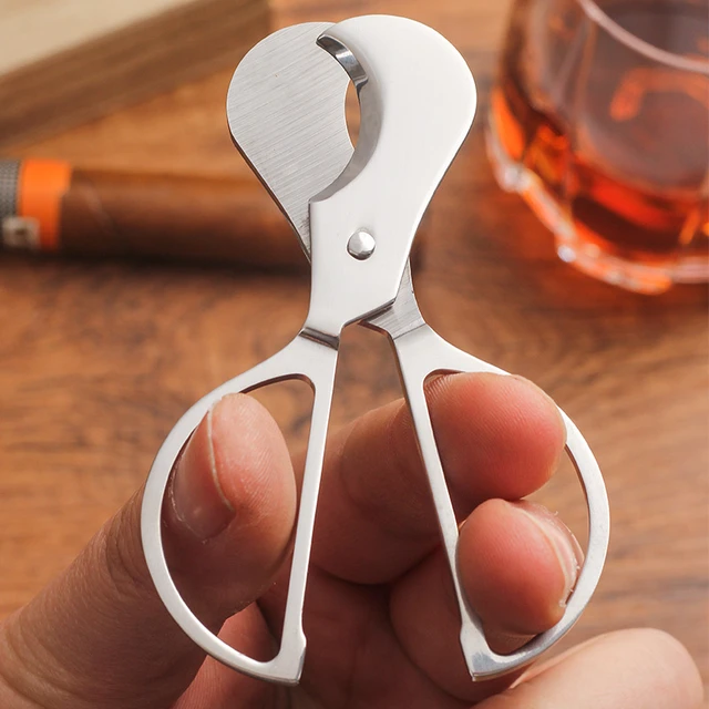 XIFEI Luxury Cigar Cutter Scissors Portable Stainless Steel Cigarette Cut  Tools Cigars Accessories With Gift Box - AliExpress