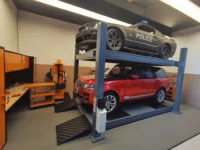 Luxury Grey Handmade Model Car Diorama Lift 1:64 1:43 1:24 1:18 Double Single Deck Garage Scene Static Stand 1