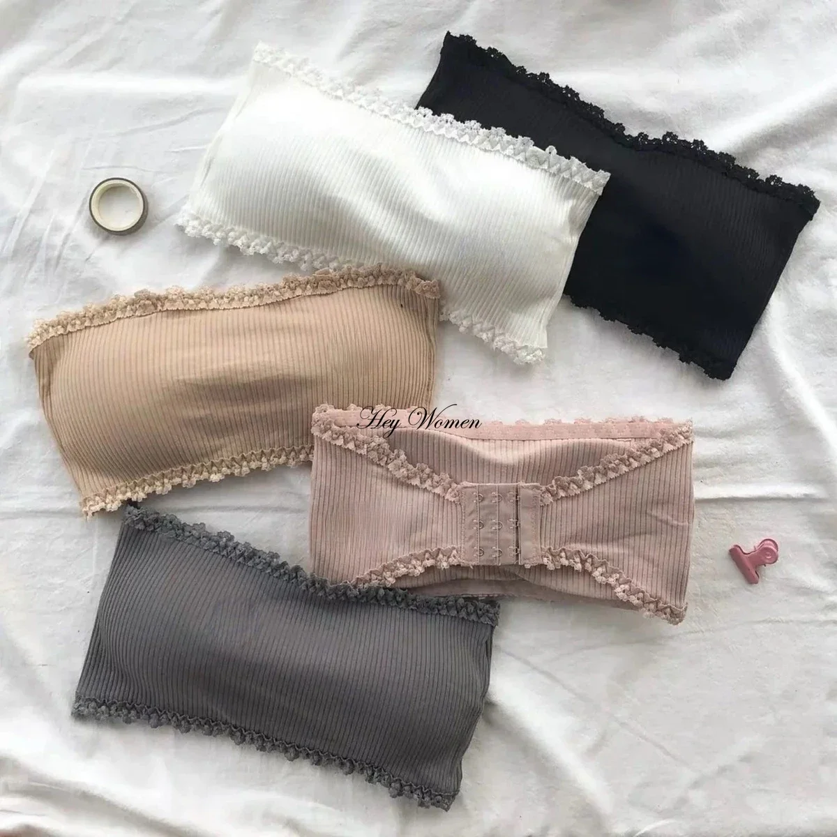 women lingerie bra Strapless Lingerie for Women Tube Top Underwear Seamless Invisible Bralette Sexy Solid Color Bras Crop Top