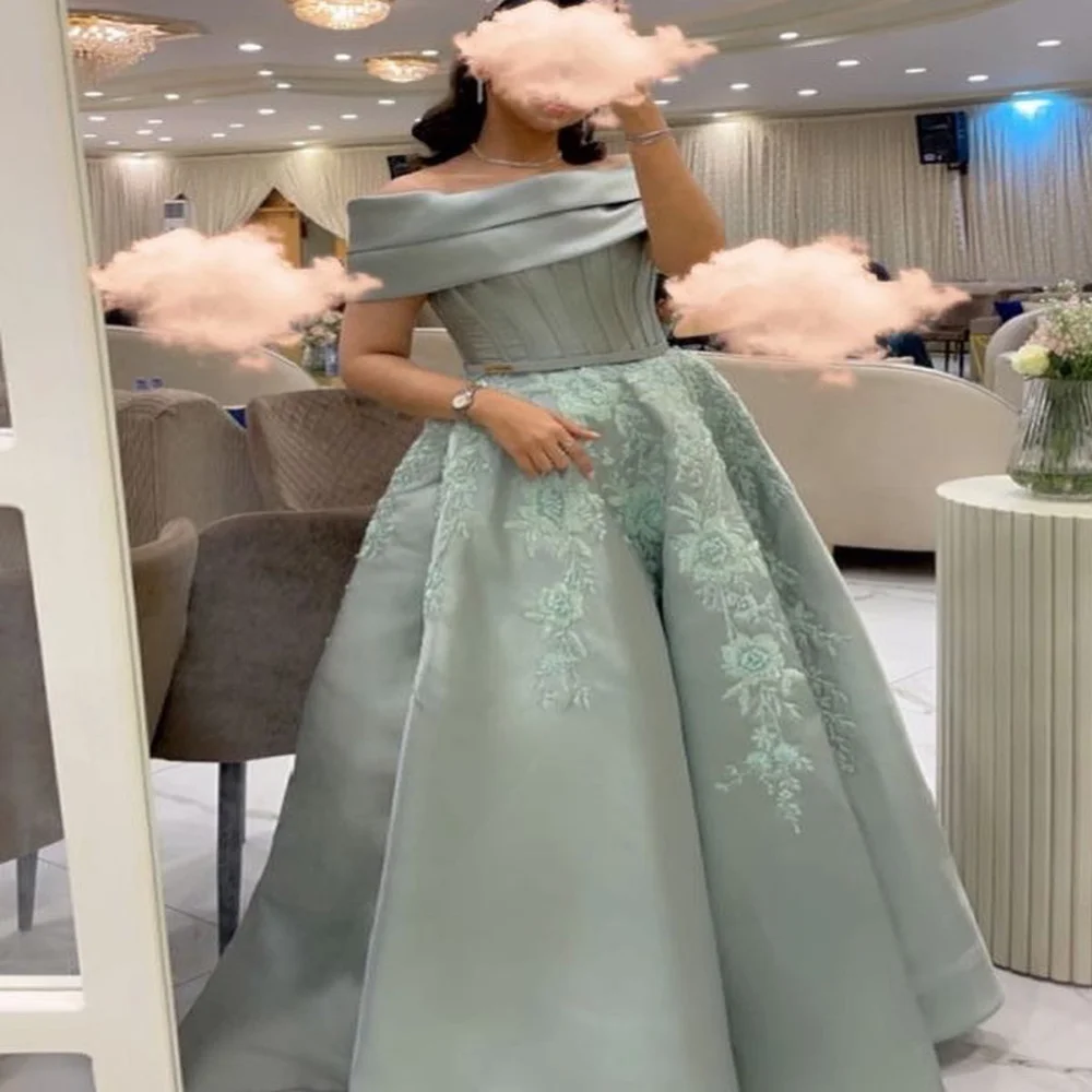 

FLORINE TULIRAIN Summer Elegant A-Line Boat Neck Evening Dress Floor-Length Fashion Formal Prom Gown New For Women 2023