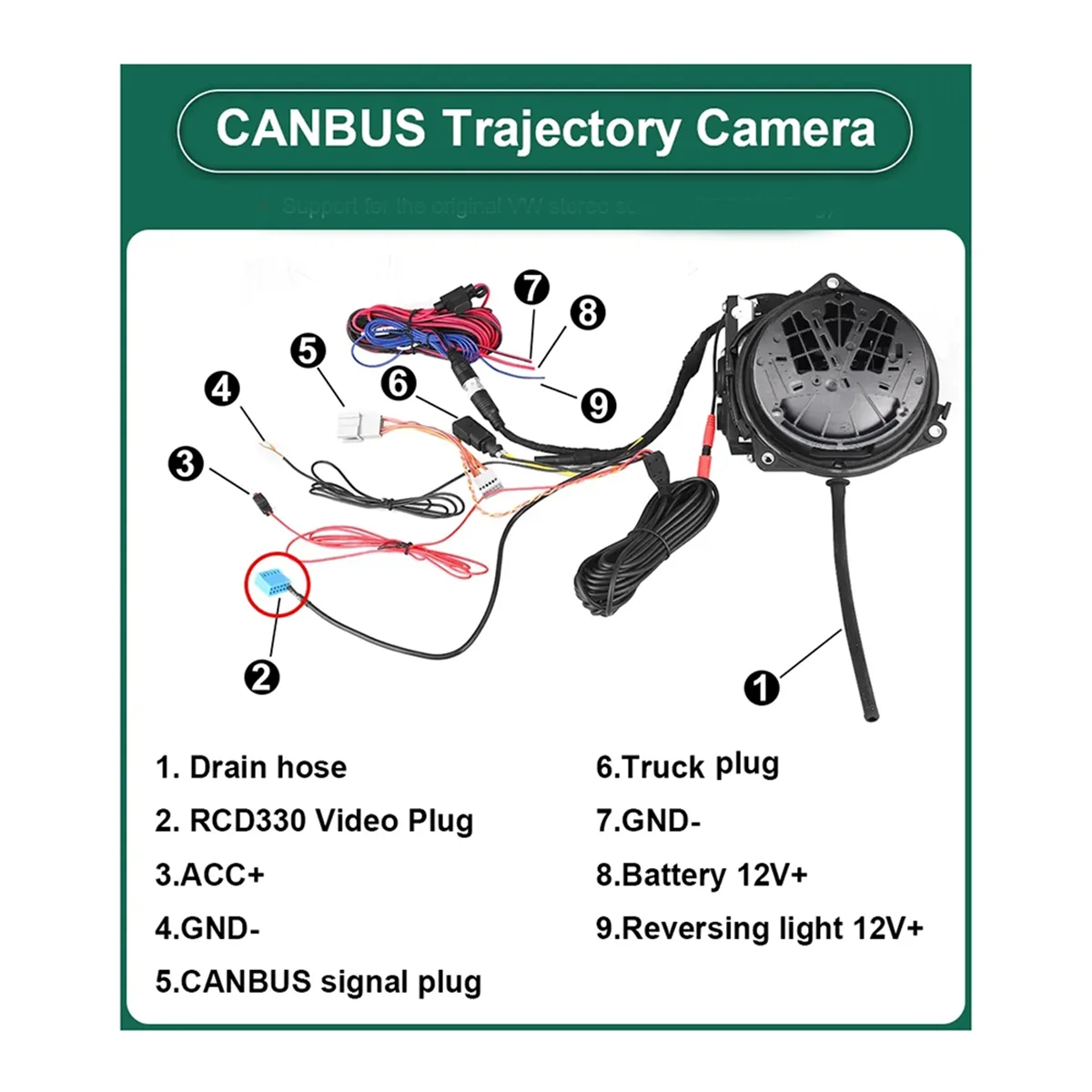 

Car Flipping Logo Reversing Camera Rear View Camera for VW Golf 6/7/8 Polo CC Beetle Magotan B6 B7 B8 EOS T-Roc Passat