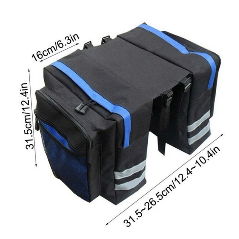 Bike Bag Cycling Double Side Rear Rack Bike 2 In 1 Camo Trunk Bag Mountain Road Bicycle Tail Seat Pannier Pack Luggage Carrier Bike Bag