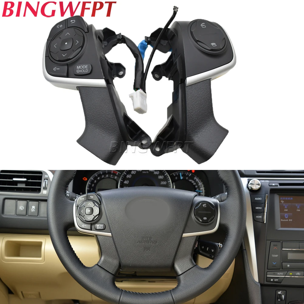 

For Toyota Camry (HYBRID) ACV51 ASV5 AVV50 GSV50 Car Steering Wheel Multi-function Remote Buttons 84250-33340